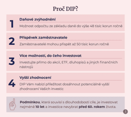 Jaké jsou výhody dlouhodobého investičního produktu (DIP.