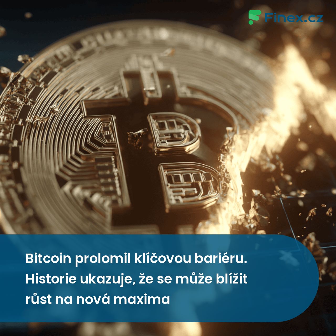 Bitcoin prolomil klíčovou bariéru. Historie ukazuje, že se může blížit ...