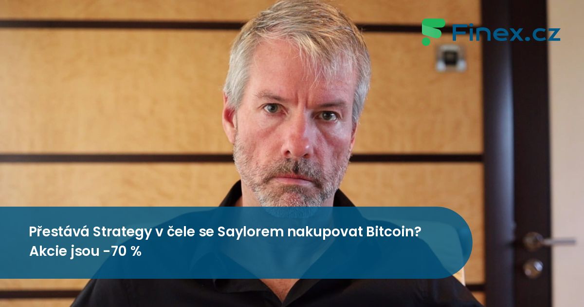 Přestává Strategy v čele se Saylorem nakupovat Bitcoin? Akcie jsou -70 ...